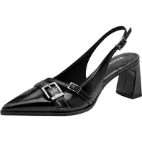 Tamaris Damen Pumps Riemen Dekor Slingback Vegan 1-29613-47, Größe:38 EU, Farbe:Schwarz