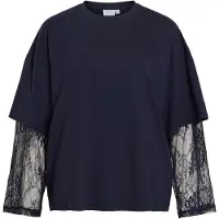 Vila Viabia Spitzen Langarmshirt