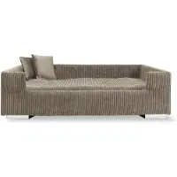 Silvio Design Rohrschneider RS 22340 Hundesofa gepolstert Cord – Sofa mit Wendekissen