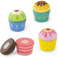 Vigatoys Viga Holzkekse Muffins 4Stk