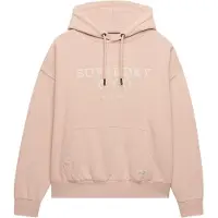 Superdry für Damen. W2012575A Luxe Relaxed Kapuzenpullover in Rosa (M), Lässig, Baumwolle
