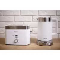 Lauben T17BG Toaster, Kunststoffgehäuse, Stoppfunktion, Auftaufunktion