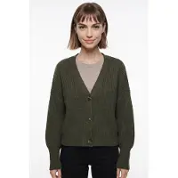 Vero Moda Strickjacke "VMLEA LS V-NECK CUFF CARDIGAN NOOS" Kunstfaser, regular fit