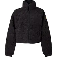 Roxy - Women's Blurry Cloud Print - Fleecejacke Gr L schwarz