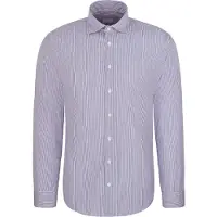 Seidensticker Businesshemd , Herren, Gr. L (41), normale Ärmellängen, blau, 100% Baumwolle, gestreift, regular fit, 2-Knopf-Manschette, Hemden Businesshemd, Regular 1/1 Kentkragen Gestreift