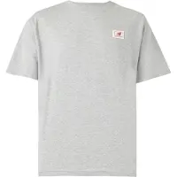 New Balance T-Shirt "WOVEN LABEL T-SHIRT", Herren, Gr. S, athletic grau, multi (agm), Obermaterial: 100% Baumwolle, Shirts T-Shirt, aus Baumwolle, auch in großen Größen