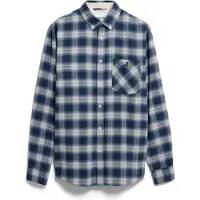 Armedangels BAUMWOLL-KARO LANGARMHEMD | 100% Bio-Baumwolle - blau (S)