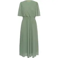 Culture Midikleid "Damen Kleid CUmillie", Damen, Gr. XXL, N-Gr, grün (seagrass), Obermaterial: 100% Polyester PES., Kleider Midikleid