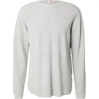 Levi's Langarmshirt , Herren, Gr. XL, weiß (light gray htr bros bc03), Jersey, Obermaterial: 100% Baumwolle, bequem hüftlang, Rundhals, Shirts Langarmshirt, Waffelstrukturmuster