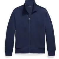 Ralph Lauren für Herren. 710B27224001 Marineblaue Sportjacke aus doppeltem Strickstoff (XL), Lässig, Baumwolle