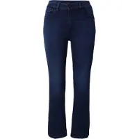 MAC 7/8-Jeans , Damen, Gr. 42, Länge 27, blau (blau overdyed schwarz), Denim/Jeans, Obermaterial: 65% Baumwolle, 31% Polyester, 4% Elasthan, flare fit 7/8-Länge, Jeans 7/8-Jeans, Flared Fit