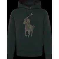 Ralph Lauren für Herren. 710B27500001 Schwarzer Kapuzenpullover mit Big Pony (XL), Lässig, Baumwolle