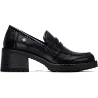Xti für Damen. 14608401-NEGRO Mokassins 146084 schwarz (38), 5 bis 8 cm, Keine, Lässig, Klassisch