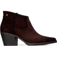 Xti für Damen. 14651703-MARRON Stiefeletten 146517 braun (38), 5 bis 8 cm, Reißverschluss, Lässig