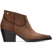 Xti für Damen. 14651702-TAUPE Stiefeletten 146517 taupe (37), 5 bis 8 cm, Reißverschluss, Lässig