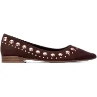 Xti für Damen. 14622303-MARRON Ballerinas 146223 braun (36), Wohnung, Keine, Lässig