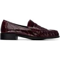 Xti für Damen. 14643002-BURDEOS Schuhe 146430 bordeauxrot (40), 1 bis 3 cm, Keine, Lässig, Kastanienbraun, Klassisch