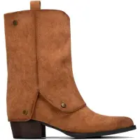 Xti für Damen. 14647803-CAMEL Stiefeletten 146478 hellbraun (36), Beige, 3 bis 5 cm, Reißverschluss, Lässig
