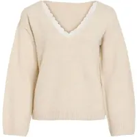 Vila Viliga V-ausschnitt Strickpullover