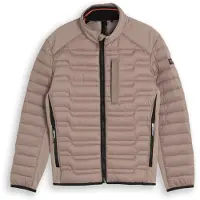 Tom Tailor Herren Lightweight Hybrid Steppjacke mit Stehkragen