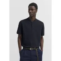 Bugatti Poloshirt "Modern Fit", Herren, Gr. 3XL, schwarz (390, marine), 100% Baumwolle, unifarben, normal, Shirts Poloshirt, Modern Fit Baumwolle Collegekragen Kurzarm