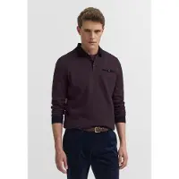 Bugatti Poloshirt "Modern Fit", Herren, Gr. 4XL, rot (790, brombeere), 70% Polyester, 30% Baumwolle, unifarben, normal, ohne Ausschnitt, Shirts Poloshirt, Modern Fit Brusttasche Kontraststreifen