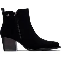 Xti für Damen. 14610303-ANTRACITA Stiefeletten 146103 schwarz (40), 5 bis 8 cm, Reißverschluss, Lässig
