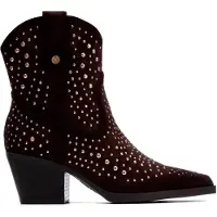 Xti für Damen. 14619203-MARRON Stiefeletten 146192 braun (38), 5 bis 8 cm, Reißverschluss, Lässig