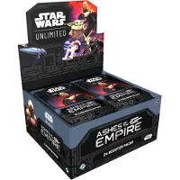 Fantasy Flight Games Star Wars: Unlimited Ashes of the Empire Booster Display Englisch – 24 Booster Packs + Heartforcards Versandschutz