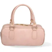 Chiara Ferretti Handtasche Wildleder Seraphina Elite Italy Testa di Moro UNICA 27x12x10 cm