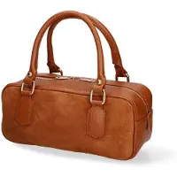 Chiara Ferretti Handtasche Wildleder Seraphina Elite Italy Testa di Moro UNICA 27x12x10 cm