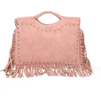 Chiara Ferretti Handtasche Wildleder enkopf Borchienstudded Testa di Moro UNICA 34x25x1 cm