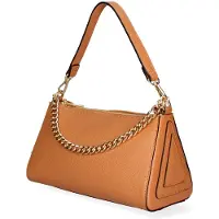 Chiara Ferretti Damenhandtasche aus Kalbsleder Seraphina Elite mit Reißverschluss und goldener Kette Bianco UNICA 26x14x12 cm