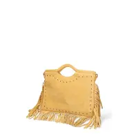 Chiara Ferretti Handtasche Wildleder enkopf Borchienstudded Testa di Moro UNICA 34x25x1 cm