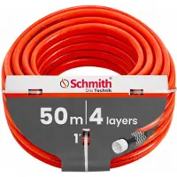 Schmith Gartenschlauch 1 Zoll 25mm Wasserschlauch 4-lagig für Pumpen | Robustes Bewässerungssystem Garten & Hauswasserwerk