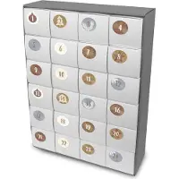 Itenga SET Adventskalender zum Füllen Quader XL + Sticker Z15
