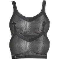 Anita Sport-BH "Sport BH momentum", Damen, Gr. 95, Cup F, schwarz (schwarz schwarz), Stoff, Obermaterial: 70% Polyester PES. 15% Polyamid PA. 15% Elasthan EL., BHs Sport-BH
