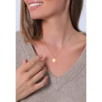 Elli Halskette Basic Plättchen Panzerkette 925 Silber Elli Gold
