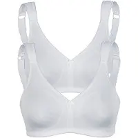 Sassa 2er Sparpack Sport-BH ohne Bügel in Weiss Weiss | Gr.: 85B
