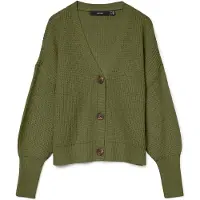 Vero Moda "VMLEA LS V-NECK CUFF CARDIGAN NOOS" Kunstfaser, regular fit