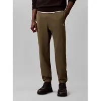 Calvin Klein Jeans Sweathose "EU 350TERRY MONOGRAM JOGGER", Herren, Gr. M, N-Gr, braun (olive night), Sweatware, Obermaterial: 90% Baumwolle, 10% Polyester, loose fit lang, Hosen Sweathose, regular fit