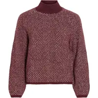 Vila Stehkragen Strickpullover