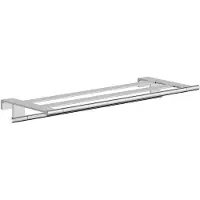 Hansgrohe AddStoris S Handtuchablage mit Handtuchhalter, 41781000, Farbe: Chrom