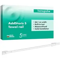 Hansgrohe AddStoris S Badetuchhalter, 41767700, Farbe: Mattweiß