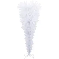 Syfax Künstlicher Weihnachtsbaum, verkehrt herum PVC, steel Weiß