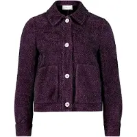 Cartoon Jackenblazer "Casual-Jacke mit aufgesetzten Taschen", Damen, Gr. 34, lila (schwarz dahlia), Obermaterial: 82% Polyester PES. 18% Polyamid PA., Blazer Jackenblazer