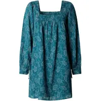 Pepe Jeans für Damen. PL9537902 Kleid Gemma grün (S), Lässig, Baumwolle, Langarm