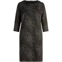 Betty Barclay Jerseykleid "Jerseykleid knielang", Damen, Gr. 46, EURO, schwarz (schwarz, beige), Obermaterial: 69% Polyester PES. 29% Viskose CV. 2% Elasthan EL., Kleider Jerseykleid