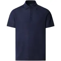 Hackett London für Herren. HM7000207 Polo Mischung Merinowolle und Seide klassische Passform marineblau (XXL), Lässig, Kurzarm