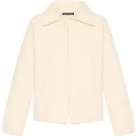 Betty Barclay Cardigan "Strick-Cardigan mit Kragen", Damen, Gr. 42, weiß (creme), Strickjacken Cardigan